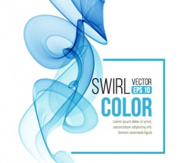 Smoke swirl abstract background vector 03