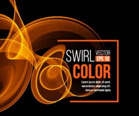 Smoke swirl abstract background vector 05