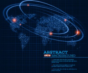 Track universe Planet vector background