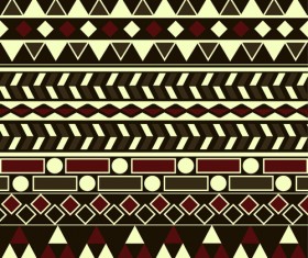 Tribal pattern seamless borders vector 01