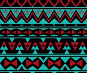 Tribal pattern seamless borders vector 02