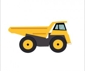 Truck flat styles vector material 02