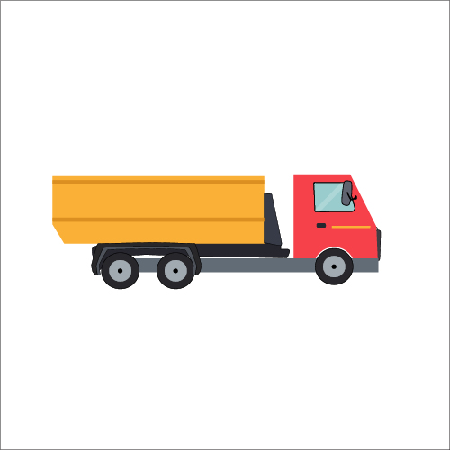 Truck flat styles vector material 04