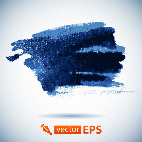 Vector blue watercolor stains background 01
