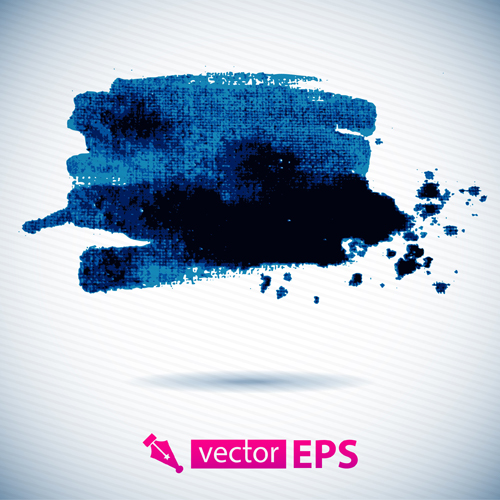 Vector blue watercolor stains background 06