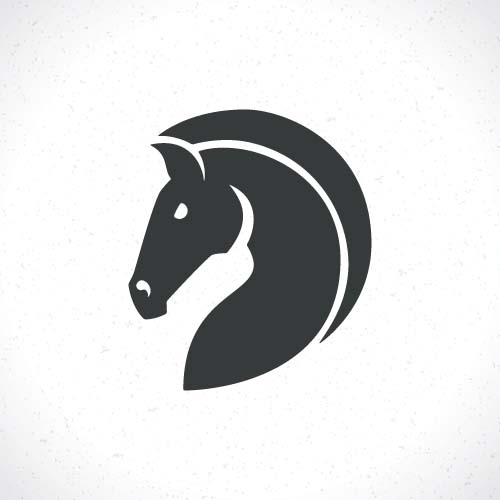 Vector set of horse logos design 01