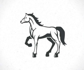 Vector set of horse logos design 05