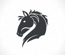 Vector set of horse logos design 06