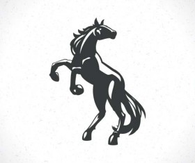Vector set of horse logos design 08