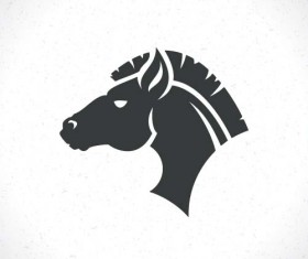 Vector set of horse logos design 09