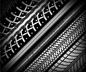 Vector tire tracks backgrounds design 01