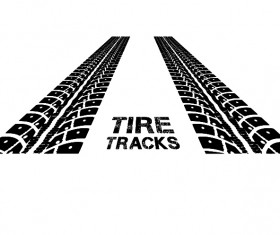 Vector tire tracks backgrounds design 04