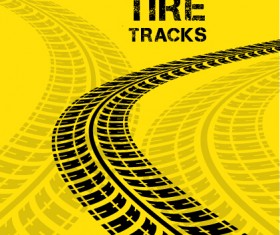 Vector tire tracks backgrounds design 05