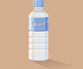 Vector water bottle template material 01
