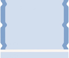 Vector water bottle template material 03