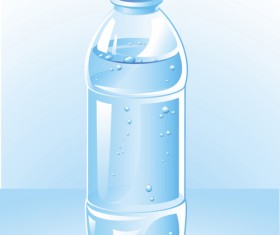 Vector water bottle template material 04