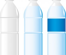 Vector water bottle template material 05