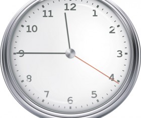 Wall clock vector design material