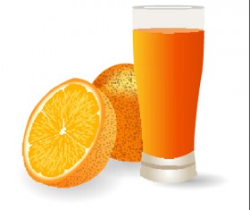 lemon juice material vector set 04