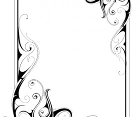 simple ornament frame vector material 02