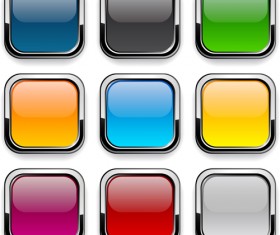 App button icons colored vector set 06