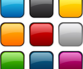 App button icons colored vector set 20