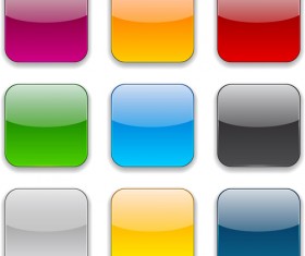 App button icons colored vector set 21