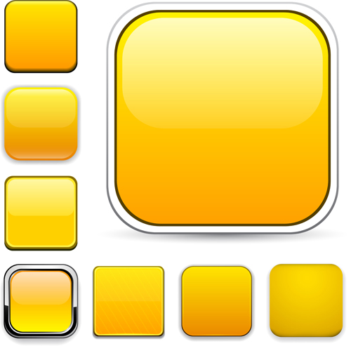 App button icons colored vector set 22