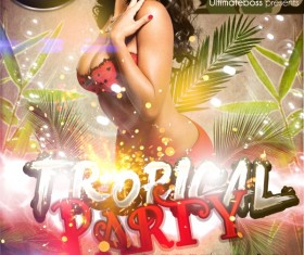 Bar Party Posters psd template