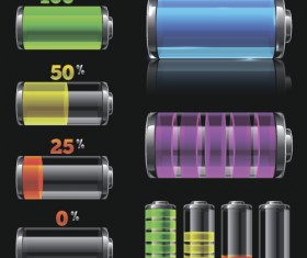 Remaining battery vector Illustration 04