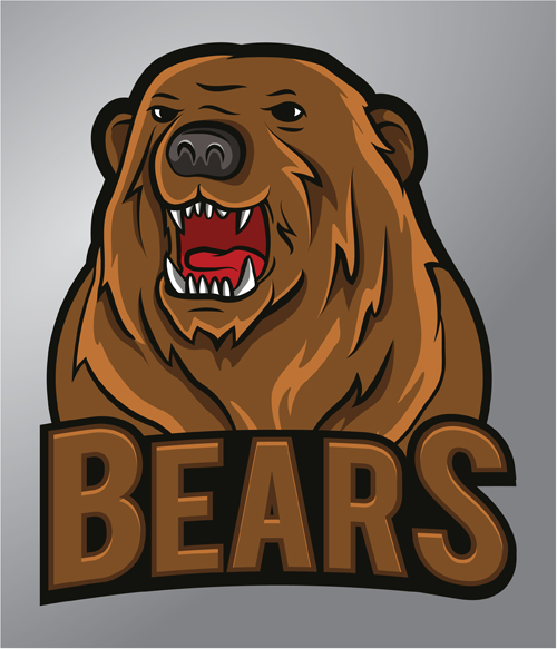 Bears logo vector material