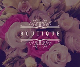 Beautiful rose with blurs background vector 02