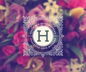 Beautiful rose with blurs background vector 04