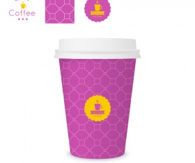 Best coffee paper cup template vector material 10
