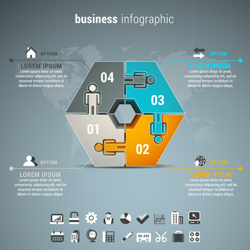 Business Infographic creative design 3549