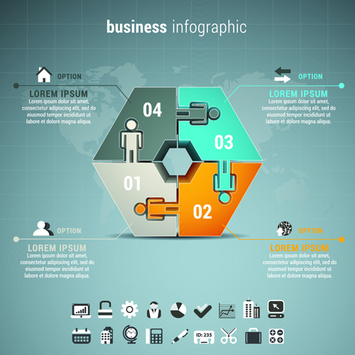 Business Infographic creative design 3556