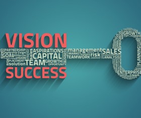 Business template with key vector material 01