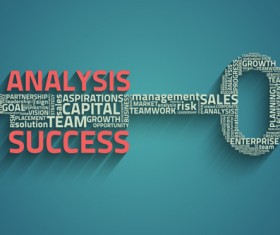 Business template with key vector material 02