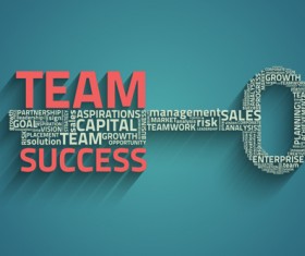 Business template with key vector material 03