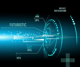 Concept futuristic Interfaces template background vector 04
