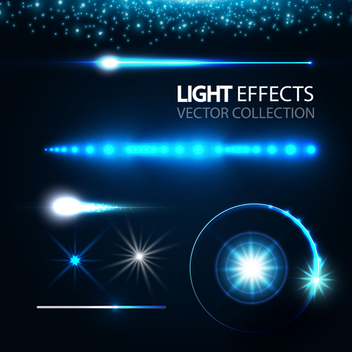 Concept light effects vector graphics 01