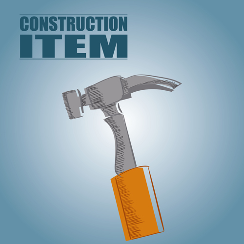 Construction tool creative background vector material 05