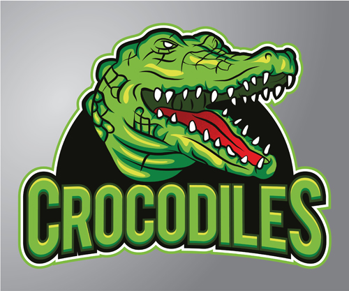 Crocodiles logo vector material