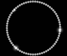 Diamond jewelry frame shining vector 02