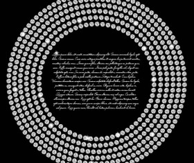 Diamond jewelry frame shining vector 05