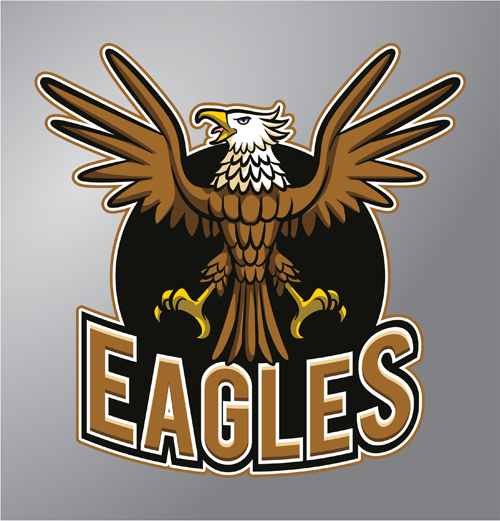 Eagles logo vector material 03