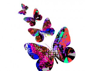 Elegant butterflies background art vectors 01
