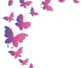 Elegant butterflies background art vectors 04