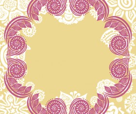 Floral tiling pattern vintage vector set 03