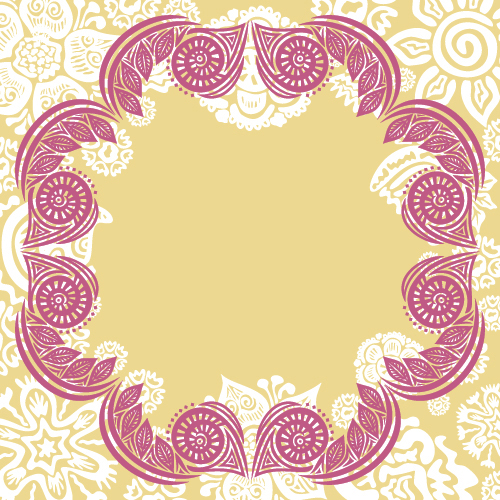 Floral tiling pattern vintage vector set 03